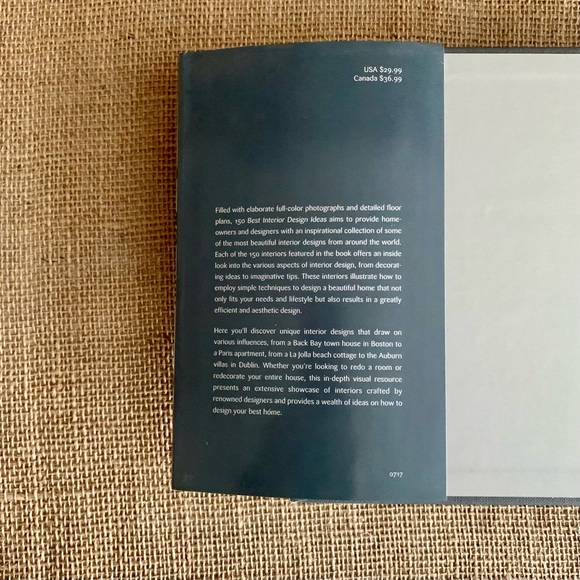 150 BEST INTERIOR DESIGN IDEAS Hardback Coffee Table Reference Book - Picture 6 of 16